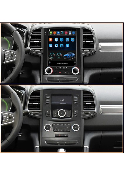 Renault Megane 4 Tesla Ekran Carplay Android Multimedya IPS Ekran 4gb Ram 64GB Hafıza Kamera Hediyeli