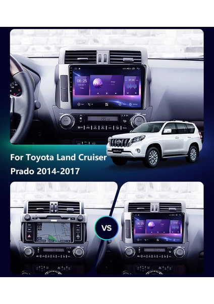Toyota Prado 2014-2017 Android Multimedya Carplayli 9 Inc Hd IPS Ekran 4GB/64GB Kamera Hediyeli fiyatları