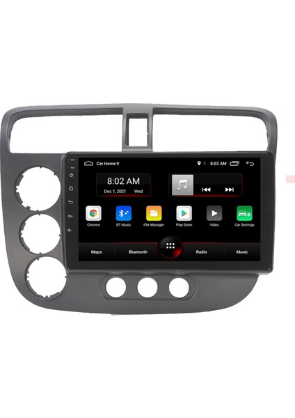 Honda Civic Vtec Android Multimedya Carplayli 9 Inc Hd IPS Ekran 4GB/64GB Kamera Hediyeli
