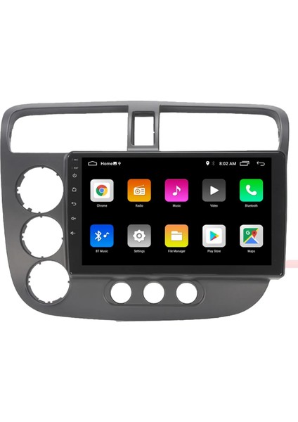 Honda Civic Vtec Android Multimedya Carplayli 9 Inc Hd IPS Ekran 4GB/64GB Kamera Hediyeli fiyatları