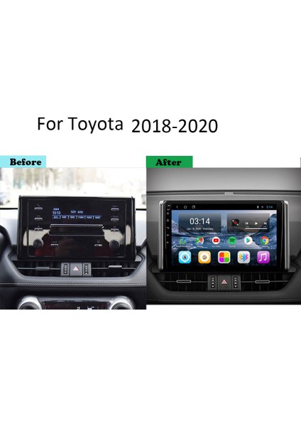 Toyota Yeni Corolla  Android Multimedya 10 Inc Hd IPS Ekran 4gb Ram /64GB Kamera Hediyeli