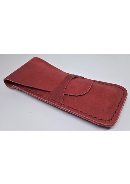 Crazy Hors Gerçek Deri Özel Kalemleriniz Için Kalemlik Kalem Kutu ( 2*3 Kalem Için ) 27 cm 6 cm