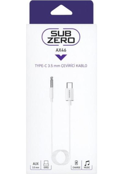 AX46 Type-C Aux Kablo