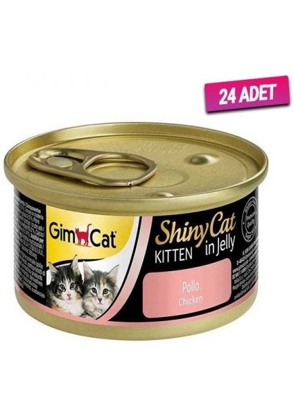 24 Adet - Gimcat Shinycat Yavru Tavuklu 70GR