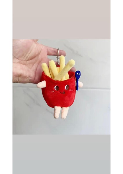Patates Kızartması Peluş Anahtarlık Çanta Süsü