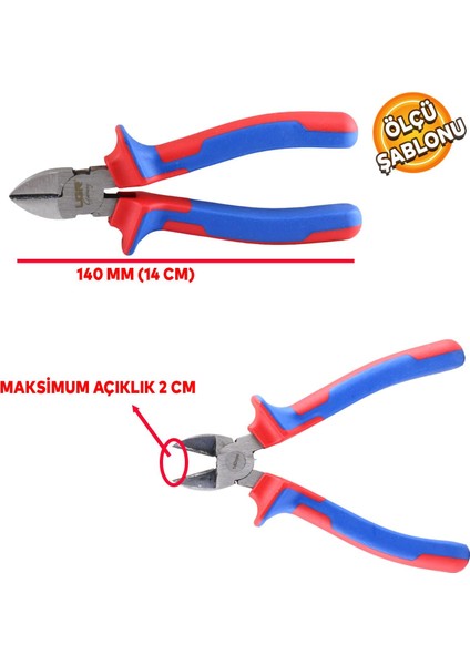 Ugr Kombine Yan Keski Plastik Saplı 140 mm