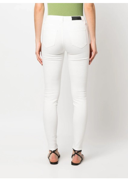 Yüksek Bel Normal Beyaz Kadın Denim Pantolon 230W1110 modelleri