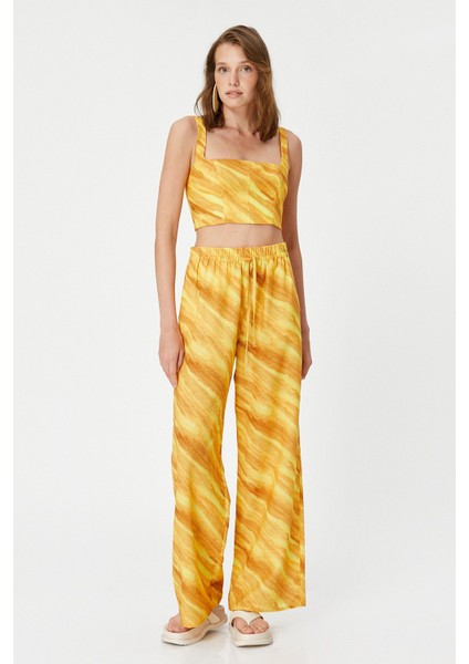 Şahika Ercümen XKoton - Batik Desenli Crop Atlet fiyatları