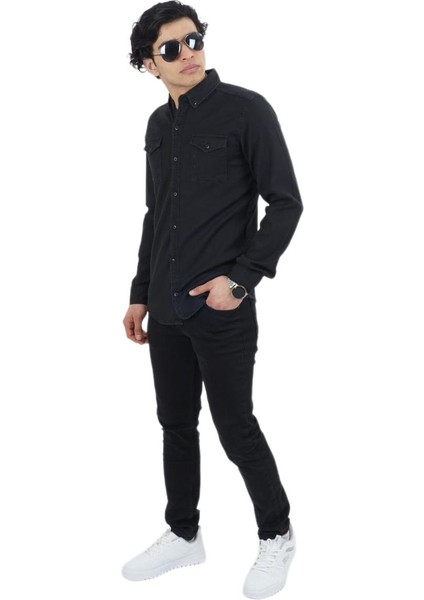 Erkek Spor Gömlek Silim Fit 9604 BGL ST03042