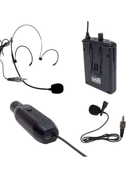 MV-19600 Uhf Kablosuz Mikrofon Yaka (Recever Xrl Li) Magıcvoıce