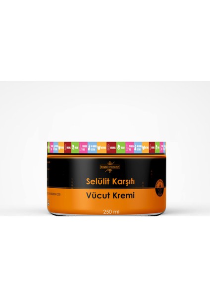Selülit Karşıtı Krem Q10, Vitamin C, 48 Saat Nemlendirme, 10 Günde Sıkılaşma Anti-Cellulite 250 ml