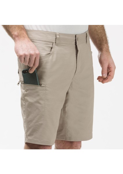 Quechua Erkek Outdoor Şort - Bej - NH500