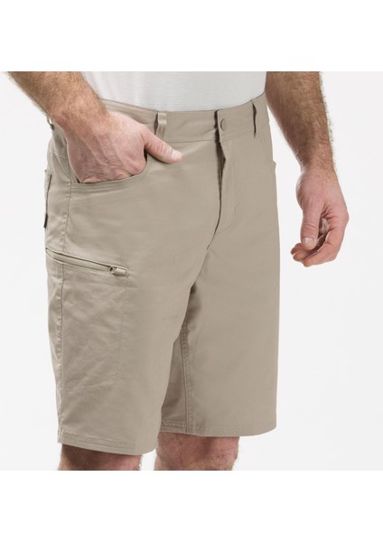 Quechua Erkek Outdoor Şort - Bej - NH500