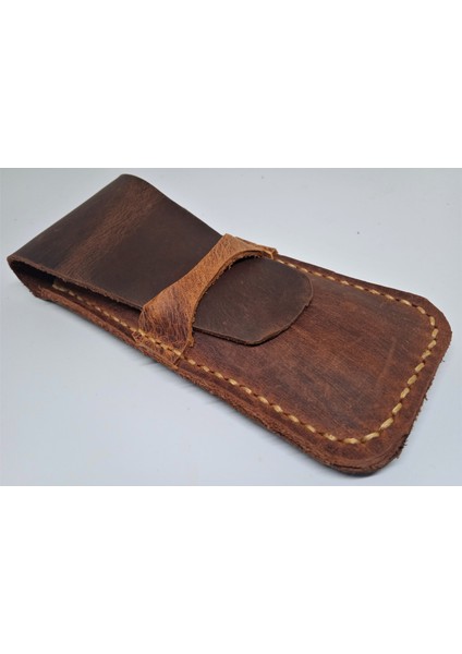 Crazy Hors Gerçek Deri Özel Kalemleriniz Için Kalemlik Kalem Kutu ( 2*3 Kalem Için ) 27 cm 6 cm