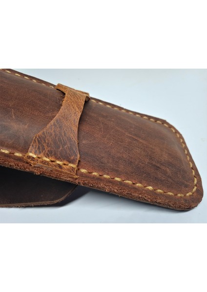 Crazy Hors Gerçek Deri Özel Kalemleriniz Için Kalemlik Kalem Kutu ( 2*3 Kalem Için ) 27 cm 6 cm modelleri