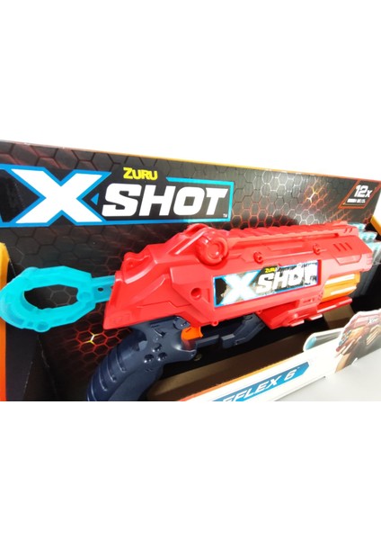 Xshot Reflex 6 Nerf Sünger Atan Tabanca + 12 x Sünger