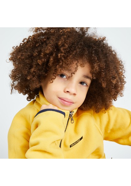 Tribord Çocuk Sıcak Tutan Yelkenli Poları - Sarı - Sailing 100