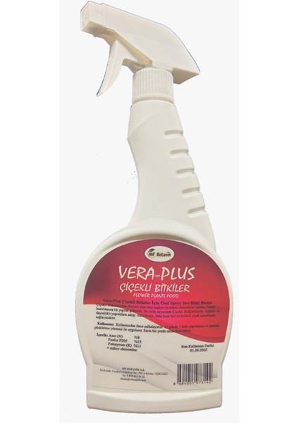 Vera-Plus Çiçekli Bitkiler Için Özel Sprey Sıvı Bitki Besini 500 ml