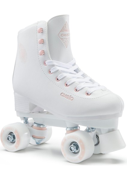 Oxelo Artistik Paten - Beyaz - Quad 100