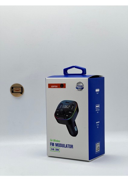 Araç Müzik Çalar Fm Transmitter Modulator Oto Araba Çakmaklık Bluetooth USB Mdl-14