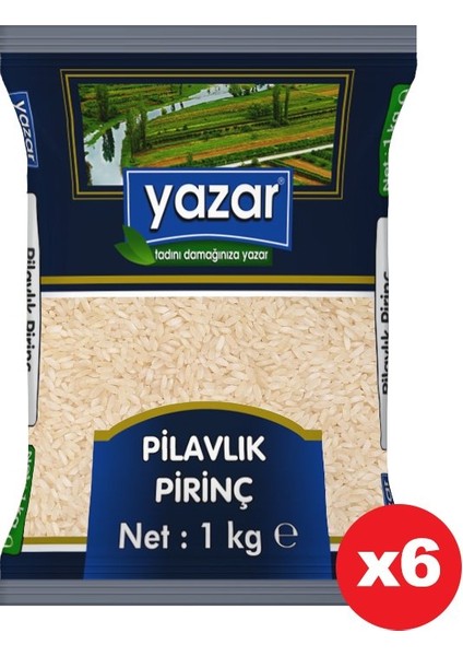 Pilavlık Uygun Pirinç 1 kg x 6 Paket