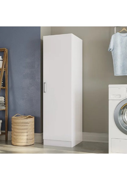 Çok Amaçlı Dolap, Mutfak Dolabı, Banyo Dolabı, Kiler Erzak Dolabı, Beyaz Mdf, MDLP26
