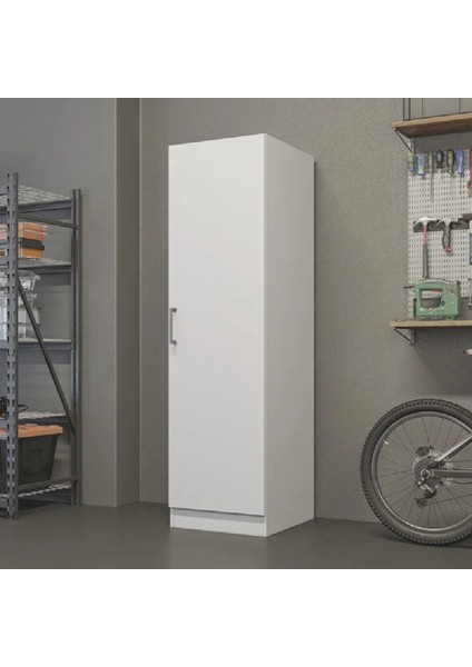 Çok Amaçlı Dolap, Mutfak Dolabı, Banyo Dolabı, Kiler Erzak Dolabı, Beyaz Mdf, MDLP26