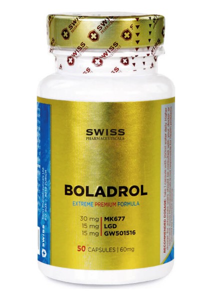 Pharmaceuticals Boladrol 3 Esterli ( Ibutamoren (MK677) Ligandrol (Lgd 4033) Cardarine (GW501516) 50 Capsul