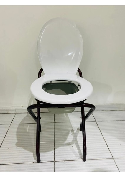 Hasta WC Sandalye Klozet Komot Tuvalete Seyyar Sandalye Kolay Katlanır Komot