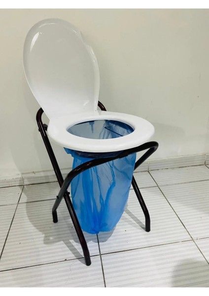 Hasta WC Sandalye Klozet Komot Tuvalete Seyyar Sandalye Kolay Katlanır Komot