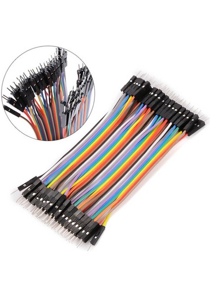 10CM Ayrılabilen Jumper Kablo 40 Pin Erkek - Erkek Dupont Kablo Breadboard Kablo