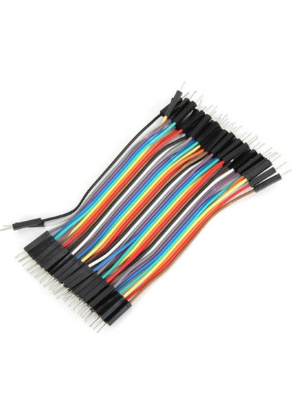 10CM Ayrılabilen Jumper Kablo 40 Pin Erkek - Erkek Dupont Kablo Breadboard Kablo