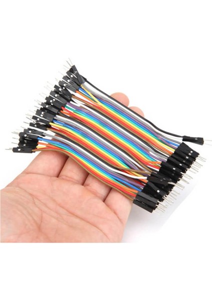 10CM Ayrılabilen Jumper Kablo 40 Pin Erkek - Erkek Dupont Kablo Breadboard Kablo