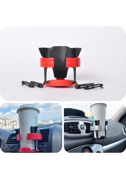 Ultra Lüks otomatik ayar yapabilen oto ızgara bardak tutucu IZGARA Araç İçi Oto Bardaklık ve Içecek Tutucu Organizer