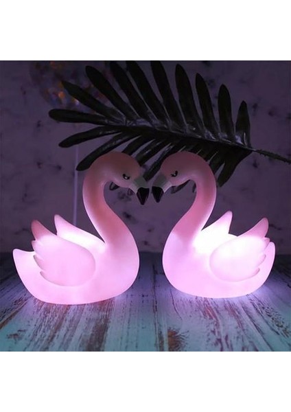 LED Işıklı Flamingo Masa Lambası Çocuk Bebek Dekorasyon fırsatları