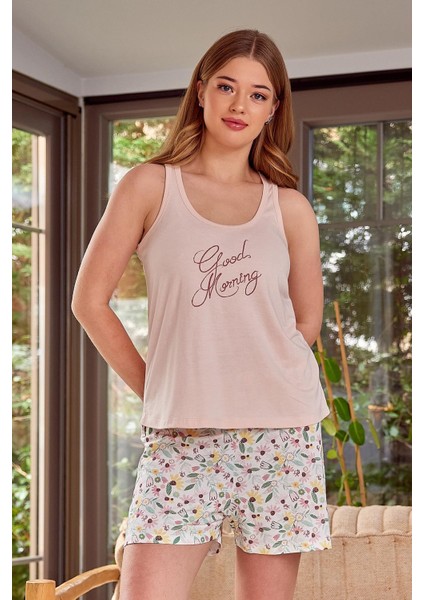 Kadın Atlet ve Şort Pijama Takımı