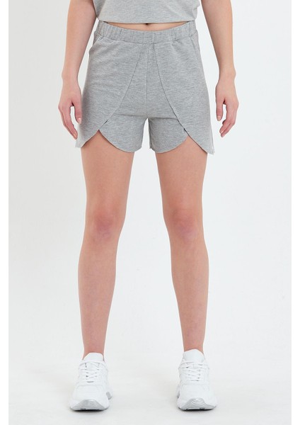 Kadın Beli Lastikli Asimetrik Kesim Şort fiyatları