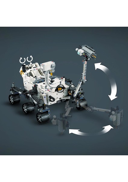 Technic NASA Mars Rover Perseverance 42158 - Bilim ve Uzay Projelerini Seven 10 Yaş ve Üzeri Çocuklar İçin  Yaratıcı Oyuncak Yapım Seti (1.132 Parça)