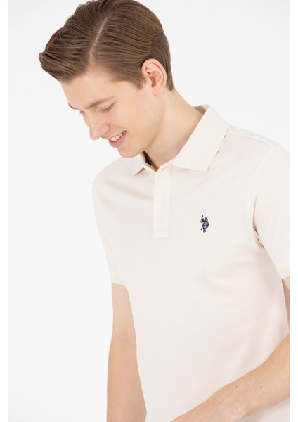 Erkek Krem Basic T-Shirt 50262933-VR071