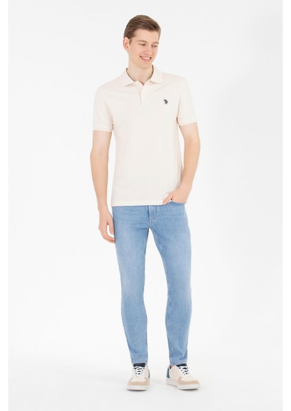 Erkek Krem Basic T-Shirt 50262933-VR071 fırsatları