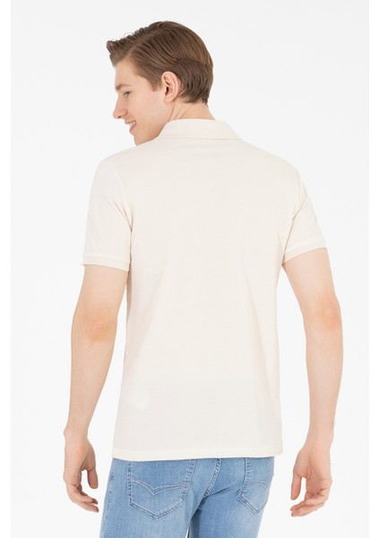 Erkek Krem Basic T-Shirt 50262933-VR071 indirimleri