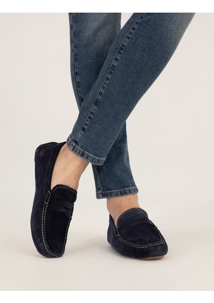 Erkek Lacivert Loafer Ayakkabı 50267874-VR033