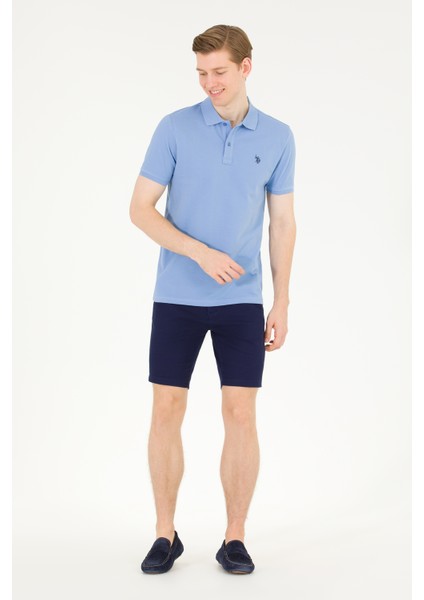 Erkek Koyu Mavi Basic T-Shirt 50262933-VR032 fırsatları