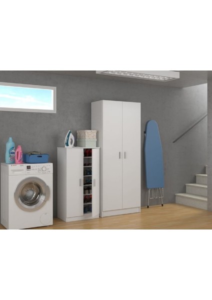Joker Mdf Çok Amaçlı Dolap, Gardırop, Kiler, Mutfak ve Banyo Dolabı, MCAD01