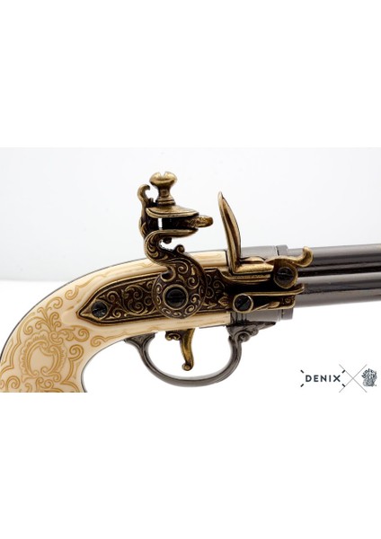 Koleksiyon Grubu-Flıntlock Pıstol Wıth 3 Barrels, Italy 1680-JDNX1016-L-ORIJINALDEN Ilham Alan Tasarım modelleri