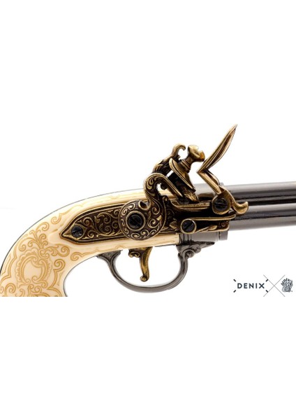 Koleksiyon Grubu-Flıntlock Pıstol Wıth 3 Barrels, Italy 1680-JDNX1016-L-ORIJINALDEN Ilham Alan Tasarım indirimleri