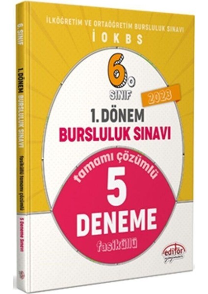 2023 6. Sınıf Bursluluk Sınavı 1. Dönem 5 Deneme