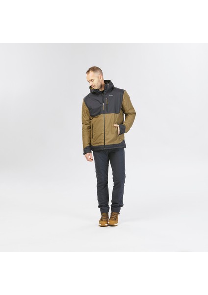 Quechua Erkek Outdoor Su Geçirmez Kar Montu - Kahverengi / Siyah - Sh100 Warm -10°C