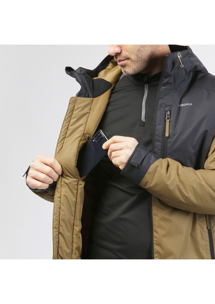 Quechua Erkek Outdoor Su Geçirmez Kar Montu - Kahverengi / Siyah - Sh100 Warm -10°C modelleri