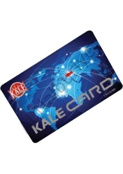 Kale Kartlı Kilit Lüks Seri Kullanıcı Kartı Gümüş